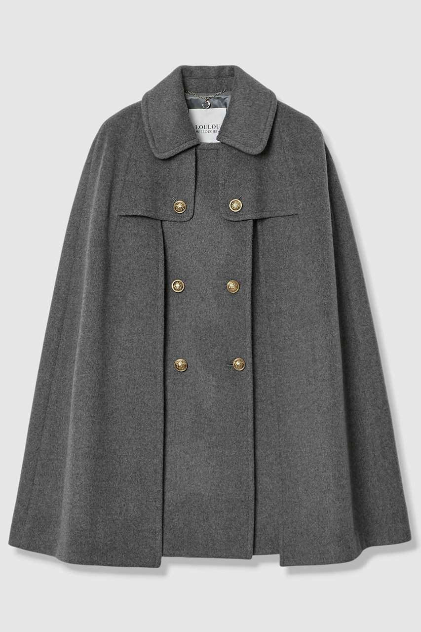 【LOULOU WILLOUGHBY】シャルムビーバーケープコート