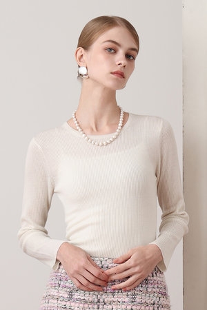 アルアバイル/allurevilleの【予約販売】【LOULOU WILLOUGHBY】ファインメリノリブプルオーバー(110300/110301)
