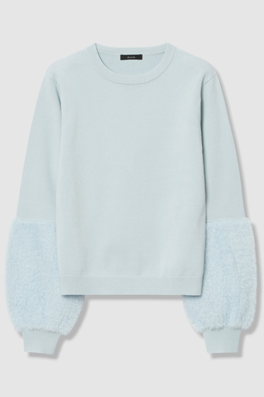 allureville フェザーカフプルオーバー (サックス, 2) アルアバイル ELLE SHOP