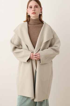 アルアバイル/allurevilleの【予約販売】リバーノーカラーコート(110900/110903)