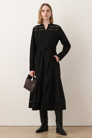 アルアバイル/allurevilleの【予約販売】メッシュストライプワンピース(110500/110503)