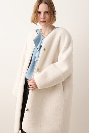 アルアバイル/allurevilleの【予約販売】ツーブロッキングボアコート(110900/110902)