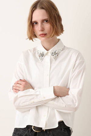 アルアバイル/allurevilleの【予約販売】ビジューカラーシャツブラウス