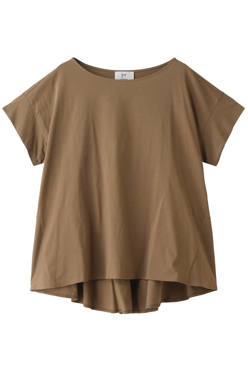 SALE 【10%OFF】 1er Arrondissement プルミエ アロンディスモン バックペプラムカットソー モカ