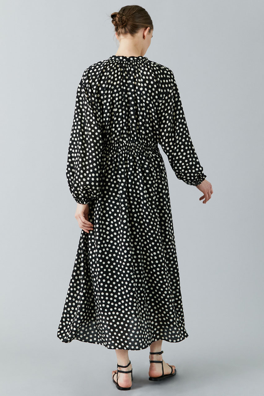 1er Arrondissement プルミエ アロンディスモン ドットワンピース ブラック の通販 Elleshop エル ショップ