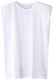 【ERIKA CAVALLINI】コットンノースリーブTシャツ