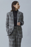 グレンチェックシングルブレストジャケット