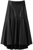 【Lachement】フェイクレザースカート