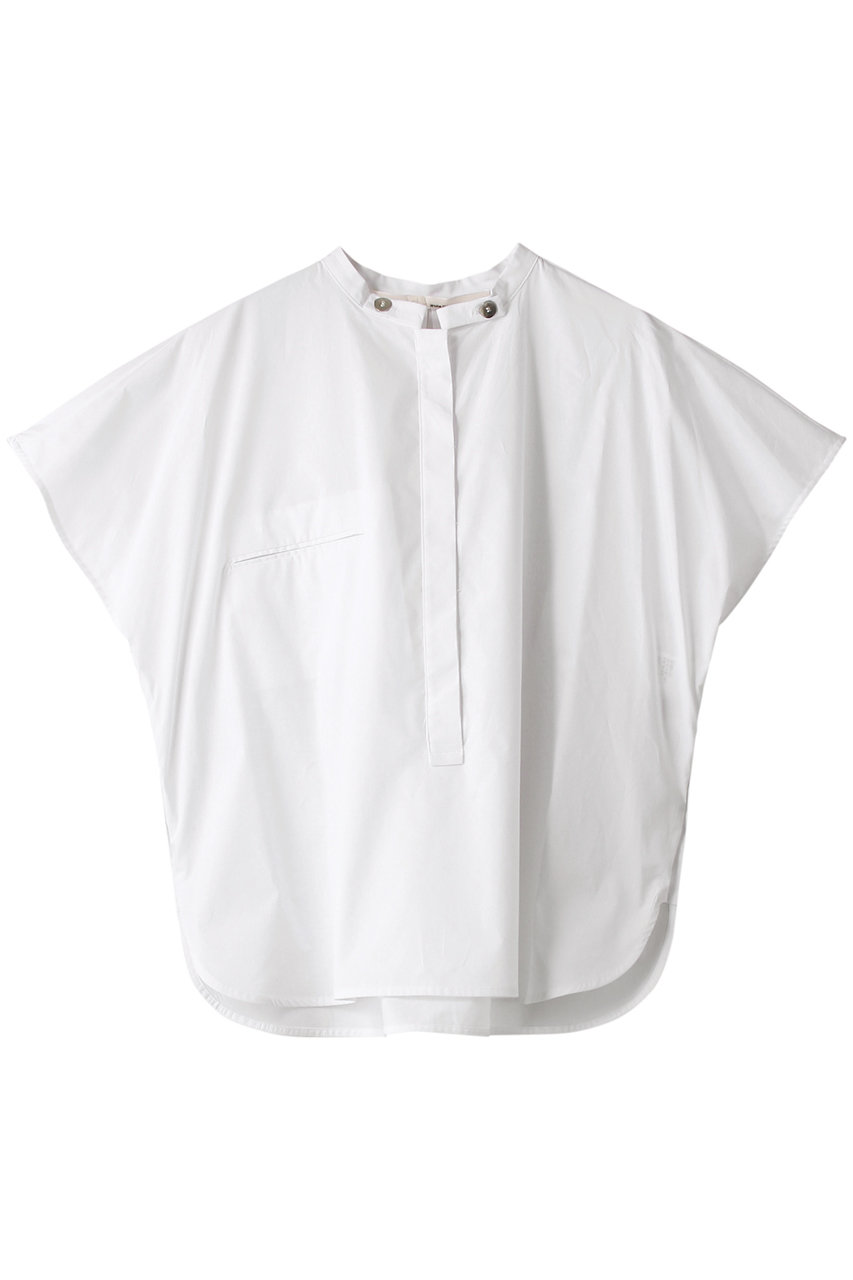 ＜ELLE SHOP＞ 1er Arrondissement 【TELA】コットンプルオーバーシャツ (ホワイト 40) プルミエ アロンディスモン ELLE SHOP