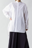 【Lachement】バンドカラーヨークシャツ(ホワイト)