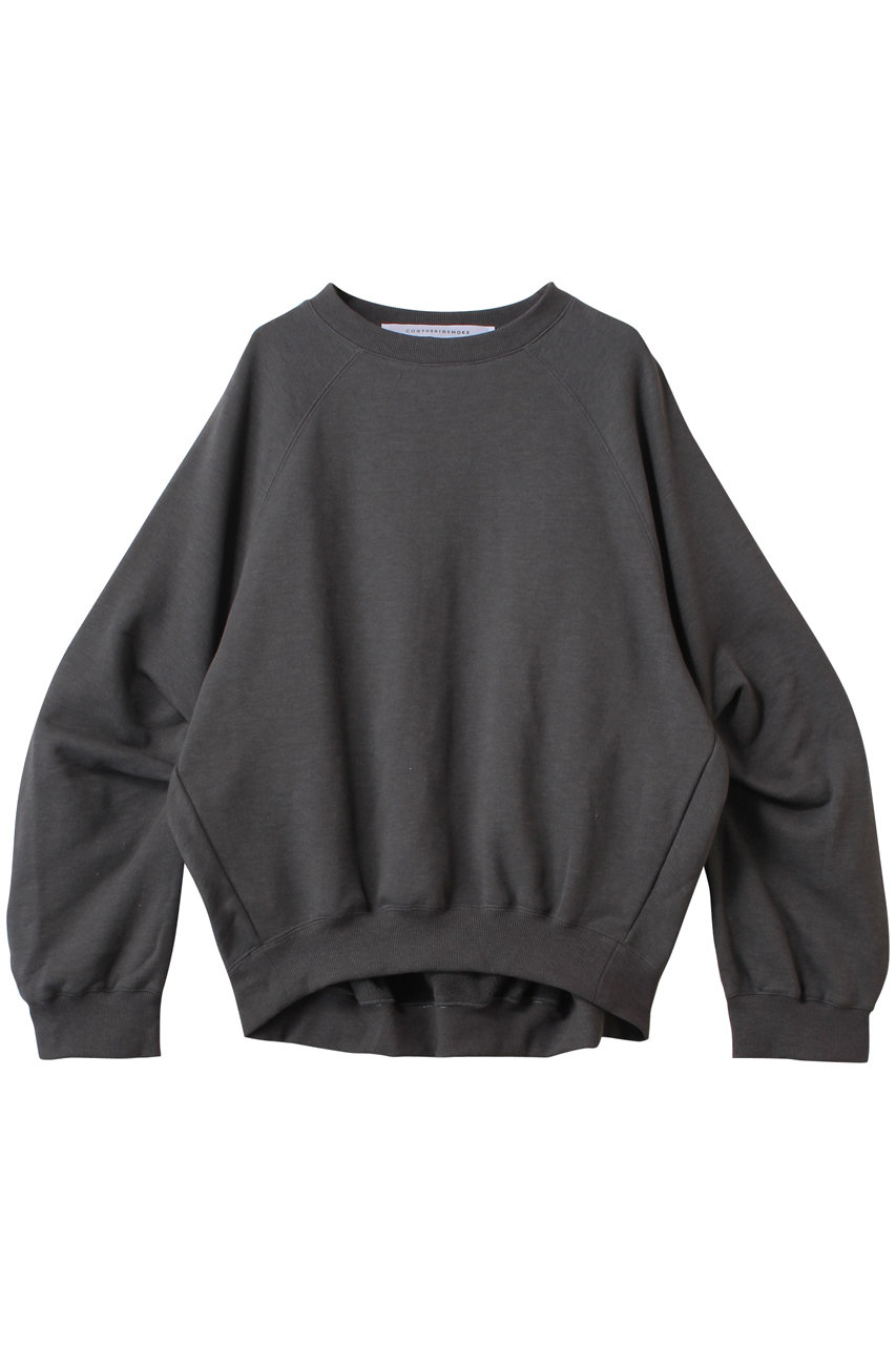 1er Arrondissement 【COGTHEBIGSMOKE】LEILA ワイドカフスウェット (チャコールグレー, 1) プルミエ アロンディスモン ELLE SHOP