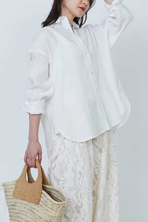 プルミエ アロンディスモン/1er Arrondissementのウォッシュリネンシャツ(110400/110403)