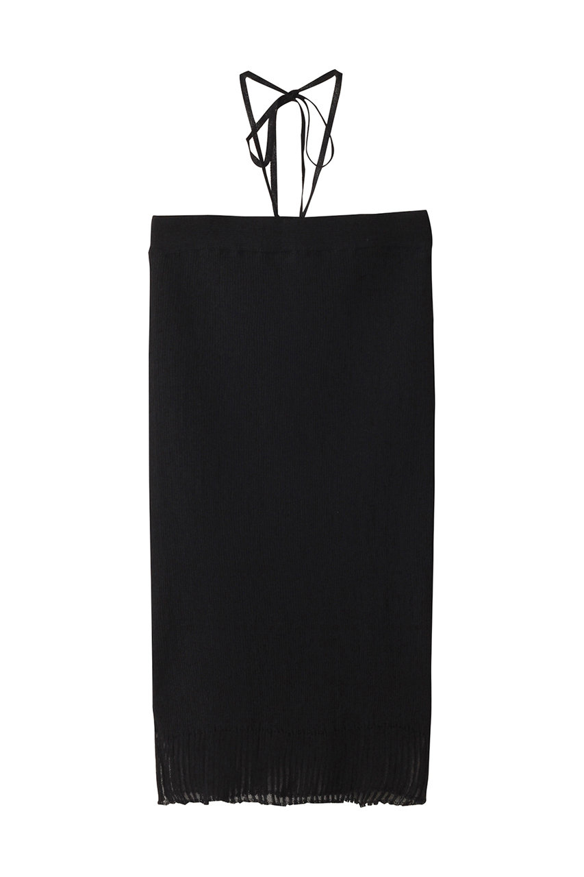 1er Arrondissement 【NEPLA.】シアーリブニット 3WAYベアトップワンピース (ブラック, 1) プルミエ アロンディスモン ELLE SHOP 1er Arrondissement 【NEPLA.】シアーリブニット 3WAYベアトップワンピース (ブラック, 1) プルミエ アロンディスモン ELLE SHOP