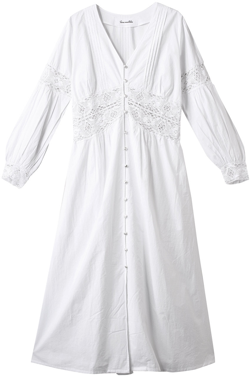 1er Arrondissement 【SARA MALLIKA】ワンピース (ホワイト, S) プルミエ アロンディスモン ELLE SHOP 1er Arrondissement 【SARA MALLIKA】ワンピース (ホワイト, S) プルミエ アロンディスモン ELLE SHOP