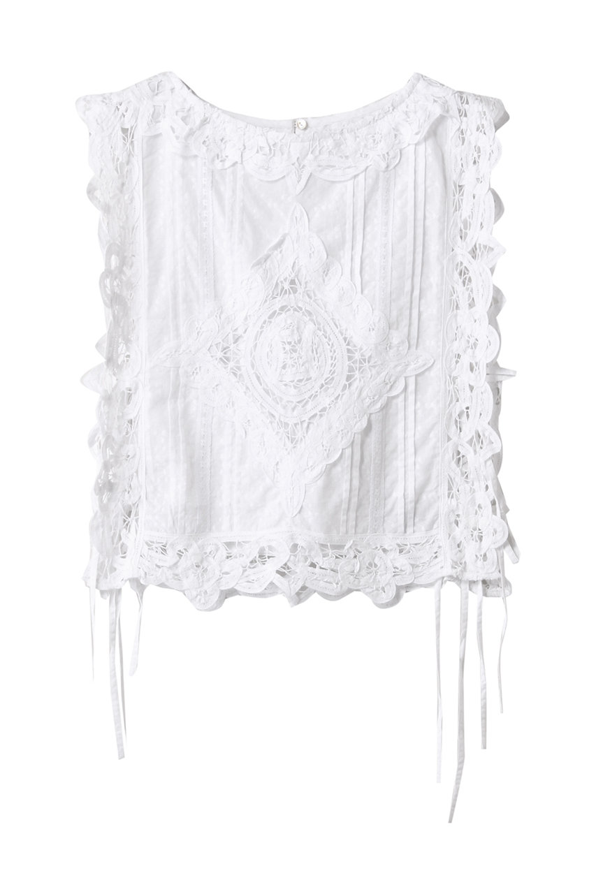 1er Arrondissement 【SARA MALLIKA】ブラウス (ホワイト, F) プルミエ アロンディスモン ELLE SHOP 1er Arrondissement 【SARA MALLIKA】ブラウス (ホワイト, F) プルミエ アロンディスモン ELLE SHOP