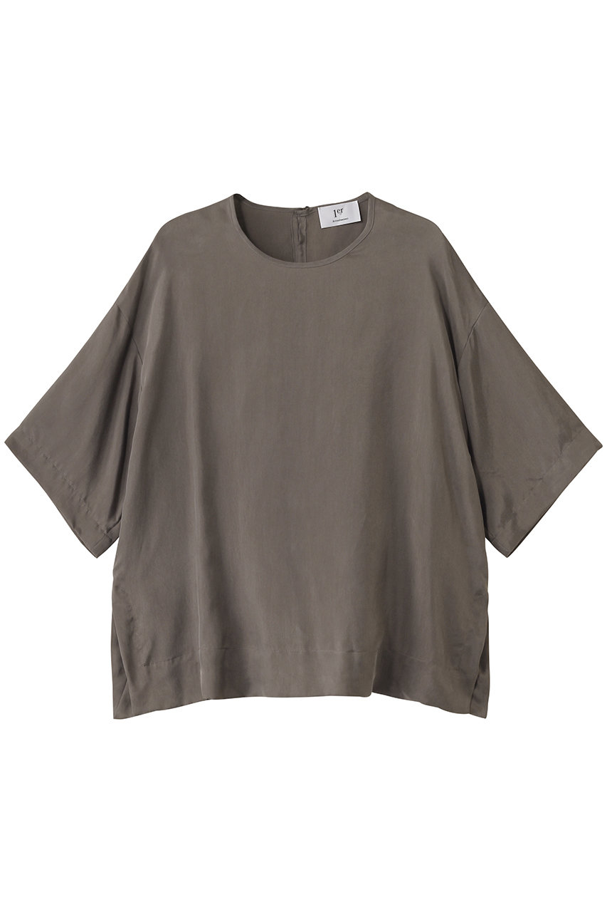 1er Arrondissement キュプラフィブリルTブラウス (グレージュ, 38) プルミエ アロンディスモン ELLE SHOP 1er Arrondissement キュプラフィブリルTブラウス (グレージュ, 38) プルミエ アロンディスモン ELLE SHOP