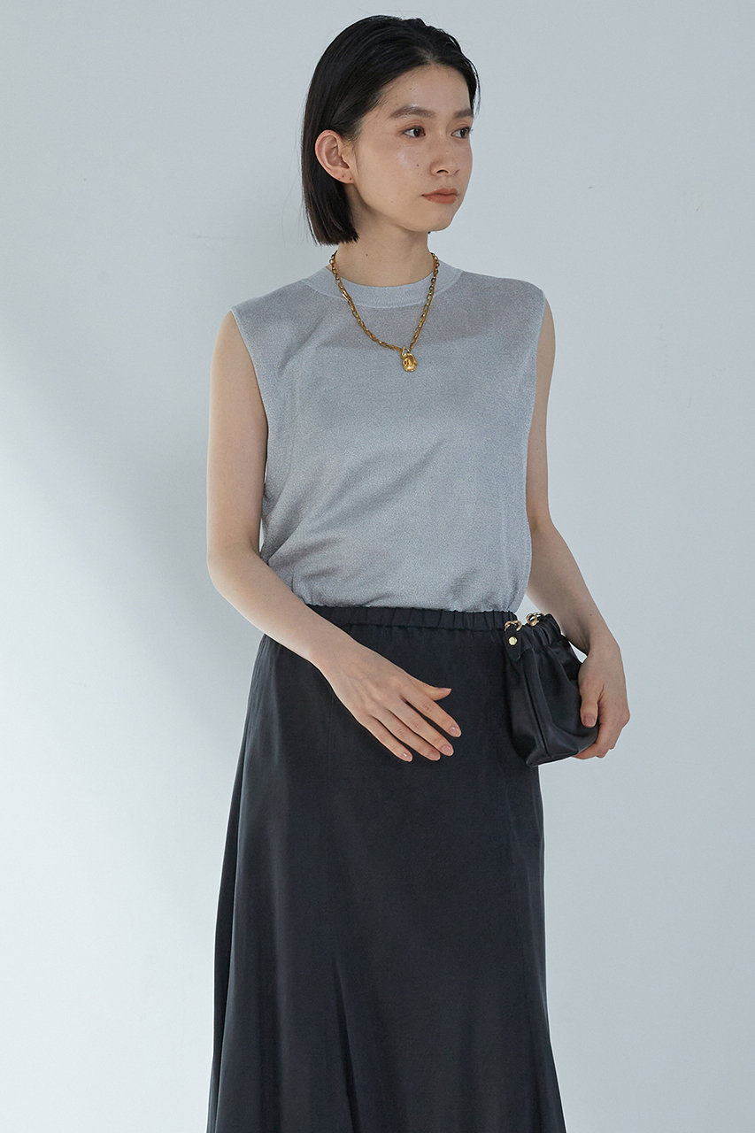 新品❤︎1er Arrondissement メタリックノースリーブタンク 1er Arrondissement(プルミエ アロンディスモン)｜メタルライク