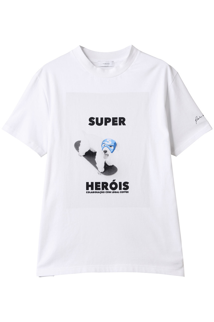 1er Arrondissement NOMADIS Tシャツ (ホワイト, F) プルミエ アロンディスモン ELLE SHOP