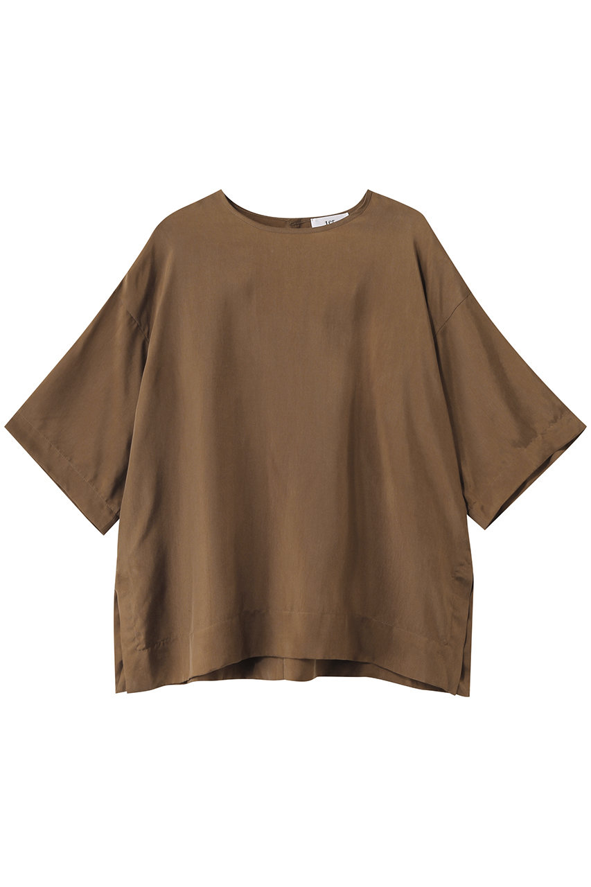 1er Arrondissement キュプラフィブリルTブラウス (ブラウン, 38) プルミエ アロンディスモン ELLE SHOP 1er Arrondissement キュプラフィブリルTブラウス (ブラウン, 38) プルミエ アロンディスモン ELLE SHOP