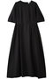 ショルダーギャザーワンピース プルミエ アロンディスモン/1er Arrondissement ブラック