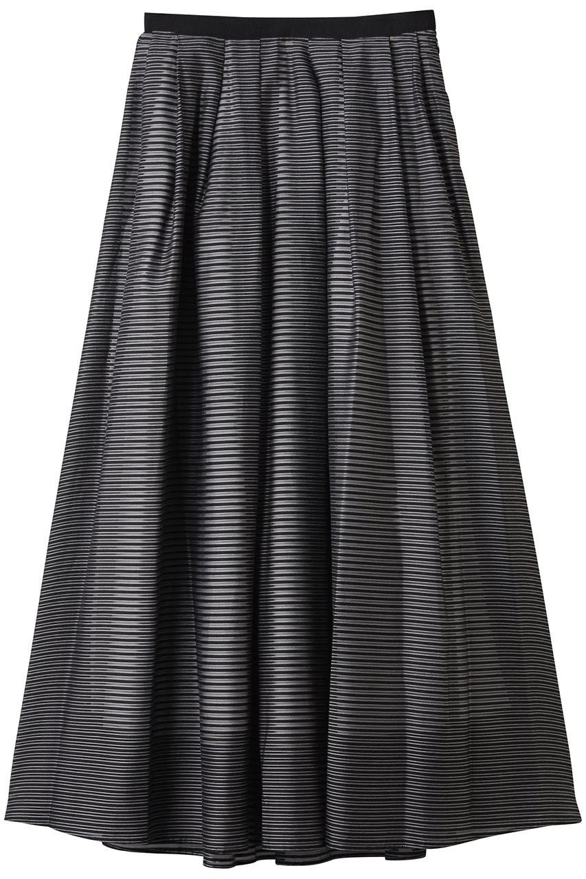 プルミエ アロンディスモン/1er Arrondissementのシアーボーダースカート(ブラック/B1053AFS043)