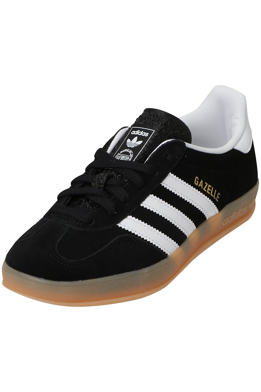 1er Arrondissement 【adidas】GAZELLE INDOORスニーカー (ブラック, 25) プルミエ アロンディスモン ELLE SHOP 1er Arrondissement 【adidas】GAZELLE INDOORスニーカー (ブラック, 25) プルミエ アロンディスモン ELLE SHOP