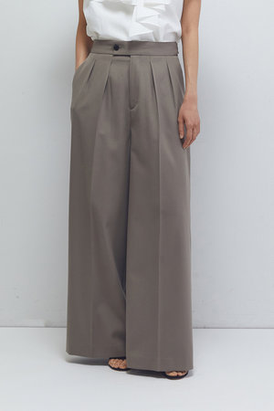 プルミエ アロンディスモン/1er ArrondissementのTWドスキンワイドトラウザー(110600/110601)