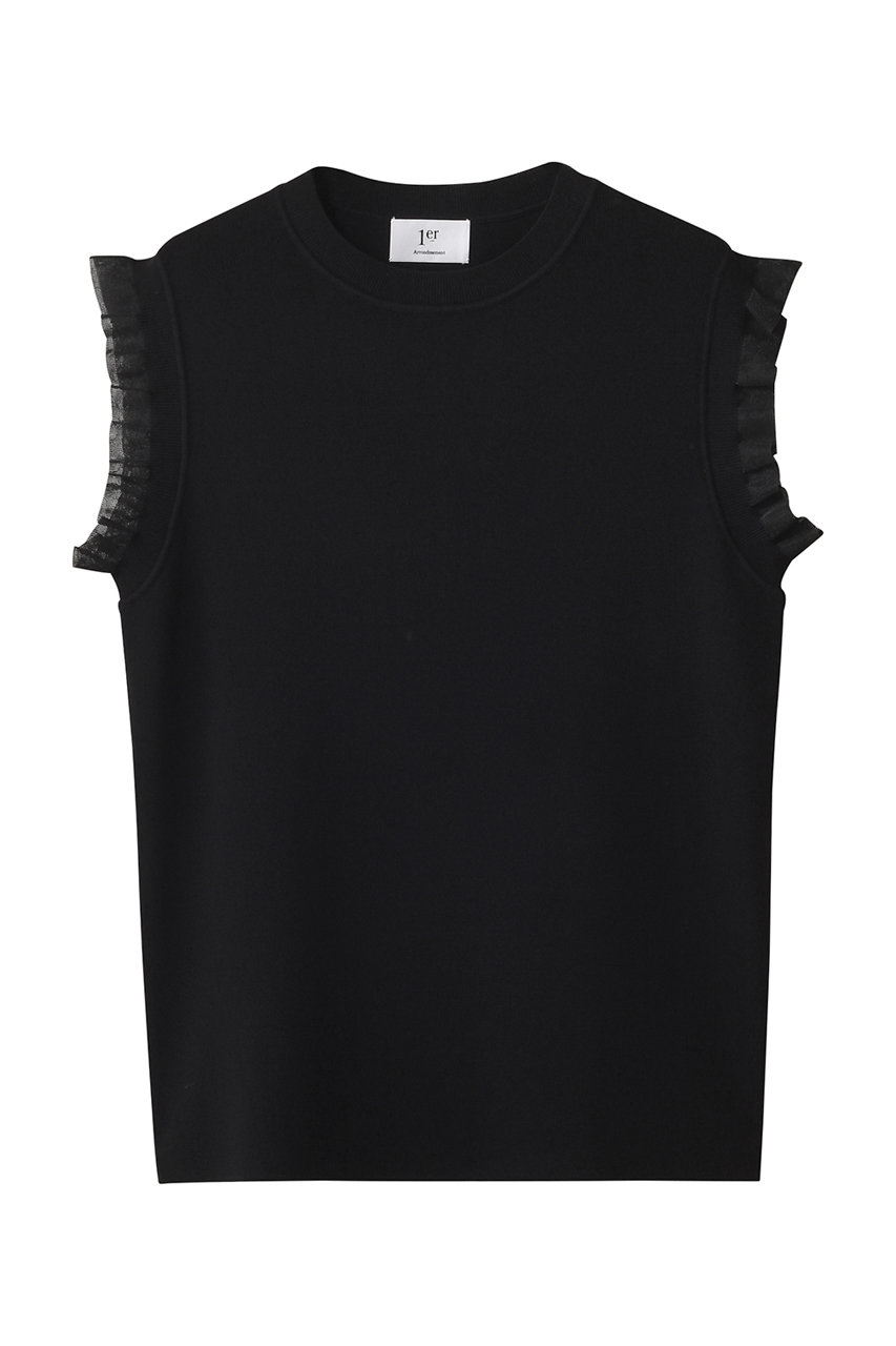 グリッターラッフルニットタンク