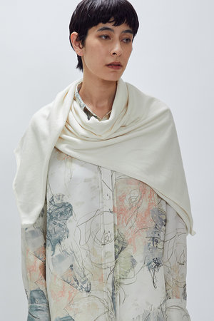 プルミエ アロンディスモン/1er Arrondissementの【THROW】コットンカシミヤストール(140100/140101)