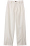 強撚コットンカーブパンツ プルミエ アロンディスモン/1er Arrondissement オフホワイト
