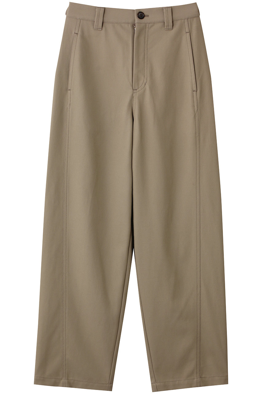 プルミエ アロンディスモン/1er Arrondissementの強撚コットンカーブパンツ(カーキ/B1053AFP038)