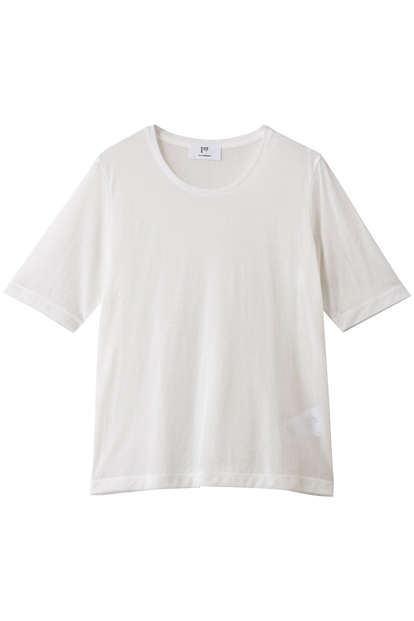1er Arrondissement シアーTシャツ (オフホワイト, F) プルミエ アロンディスモン ELLE SHOP 1er Arrondissement シアーTシャツ (オフホワイト, F) プルミエ アロンディスモン ELLE SHOP