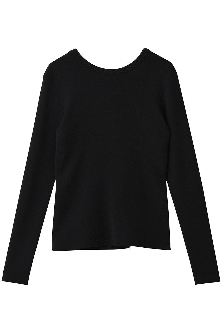 1er Arrondissement 【LOWER】14Gオープンバックニット (ブラック, M) プルミエ アロンディスモン ELLE SHOP 1er Arrondissement 【LOWER】14Gオープンバックニット (ブラック, M) プルミエ アロンディスモン ELLE SHOP