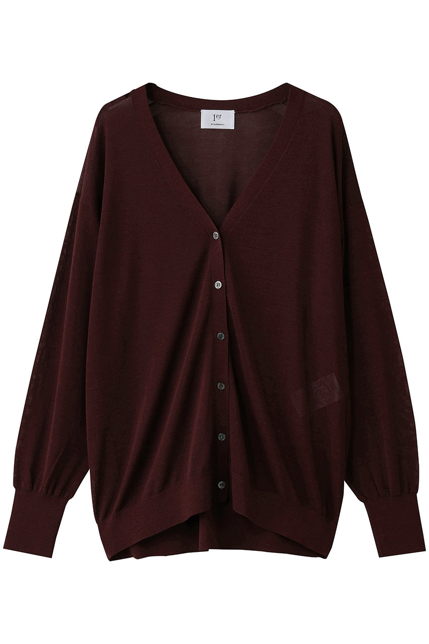 アセテートウールカーディガン