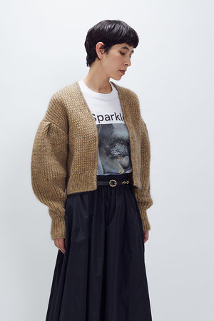 プルミエ アロンディスモン/1er Arrondissementのラメモヘアリリヤーンボレロカーディガン(110300/110303)