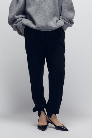 プルミエ アロンディスモン/1er ArrondissementのB.Sジョーゼットスリットリブジョガーパンツ(110600/110601)