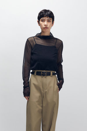 プルミエ アロンディスモン/1er Arrondissementのシアーハイネックカットソー(110100/110103)