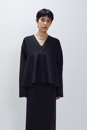 1erプルミエアロンディスモン　シアーティアードニットプルオーバー 1erプルミエアロンディスモン シアーティアードニットプルオーバー