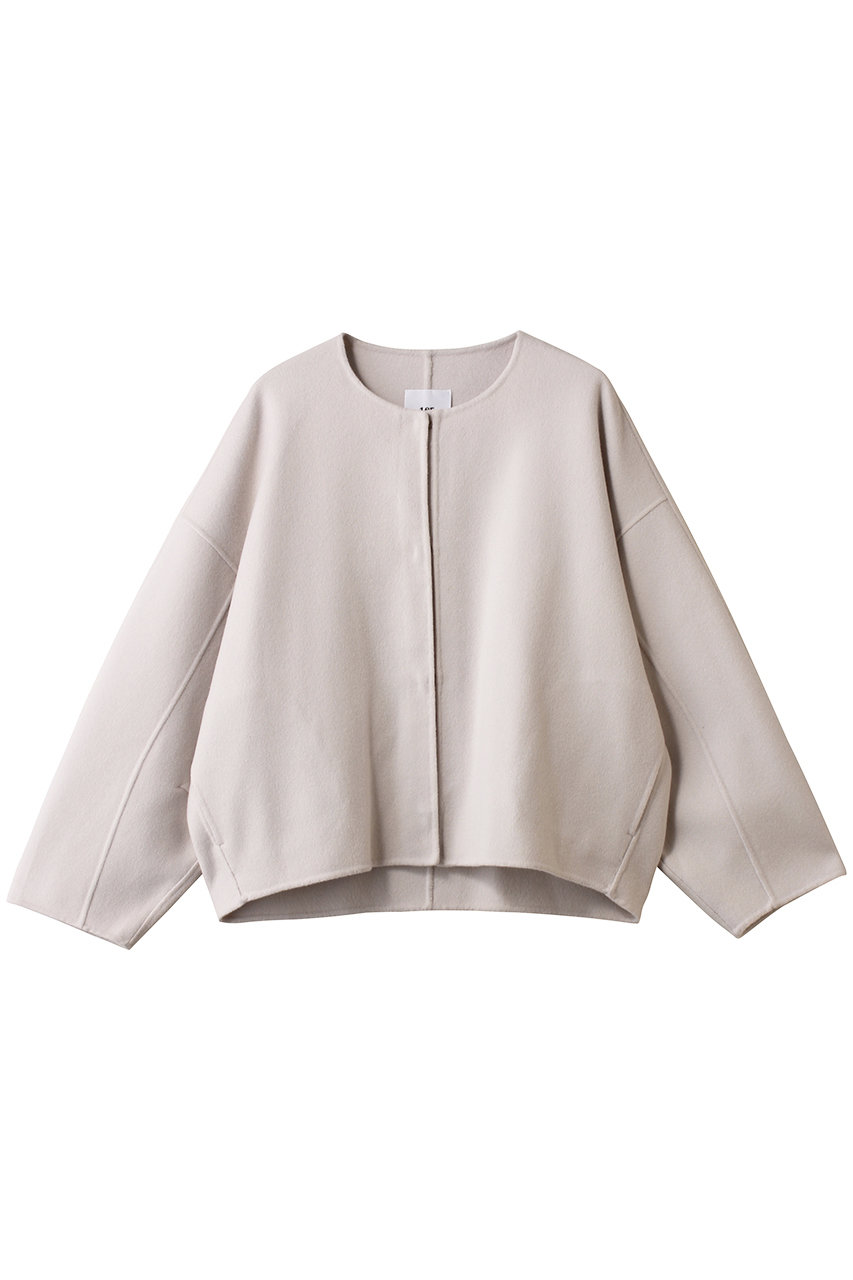 1er Arrondissement ダブルビーバーコクーンショートコート (オフホワイト, 38) プルミエ アロンディスモン ELLE SHOP 1er Arrondissement ダブルビーバーコクーンショートコート (オフホワイト, 38) プルミエ アロンディスモン ELLE SHOP