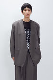 杢ツイルオーバーショルダージャケット