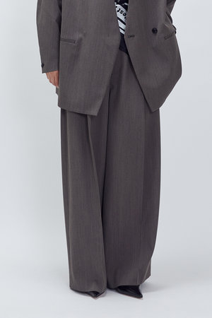 プルミエ アロンディスモン/1er Arrondissementの杢ツイルカーブトラウザー(110600/110601)