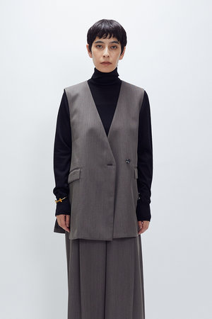 1er Arrondissement ジレ TWトロピカルテーラードジレ】｜1er Arrondissement（プルミエ