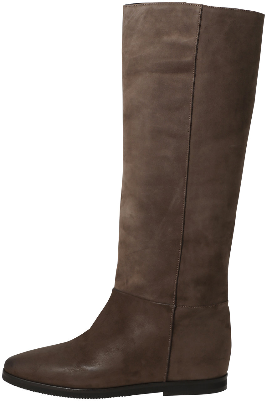 1er Arrondissement 【CORSO ROMA 9】ヌバックレザーロングブーツ (ブラウン, M) プルミエ アロンディスモン ELLE SHOP 1er Arrondissement 【CORSO ROMA 9】ヌバックレザーロングブーツ (ブラウン, M) プルミエ アロンディスモン ELLE SHOP