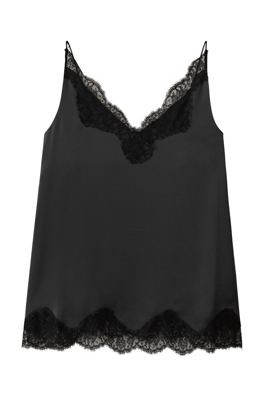 レースサテンキャミソール