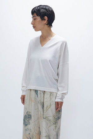 プルミエ アロンディスモン/1er ArrondissementのスーパーファインＶネックプルオーバー(110300/110301)