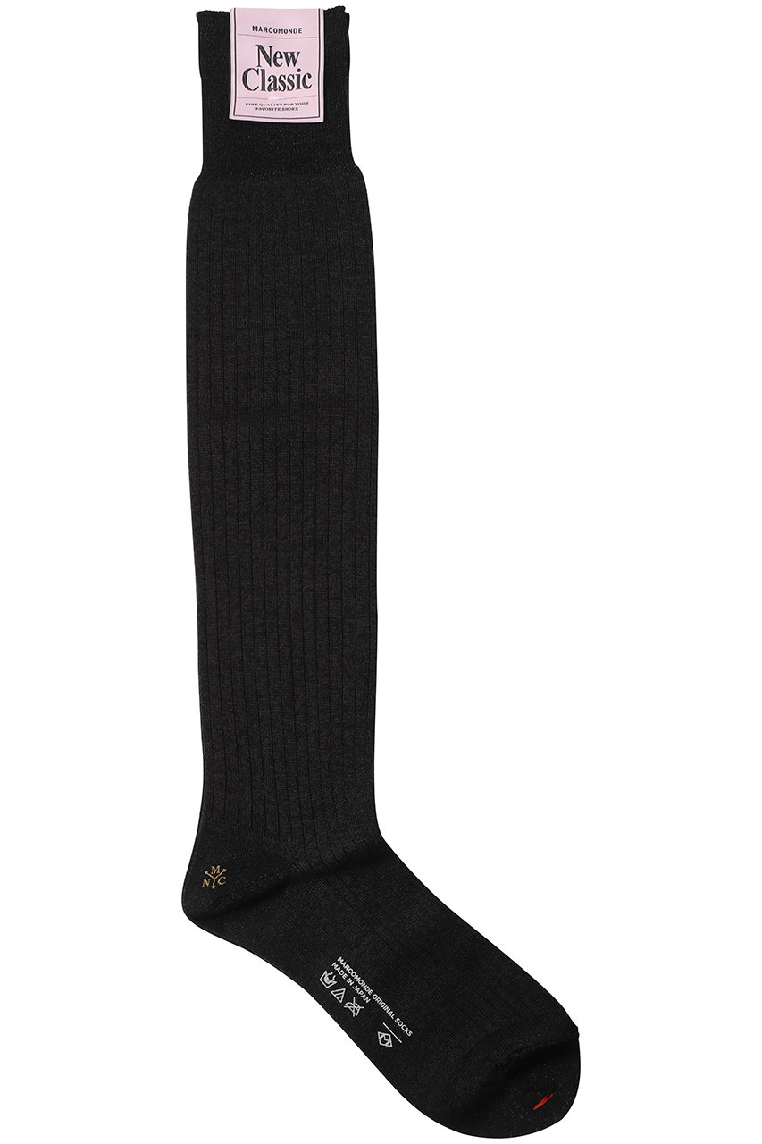 プルミエ アロンディスモン/1er Arrondissementの【MARCOMONDE】グリッターハイソックス(ブラック/B1053BSC551)