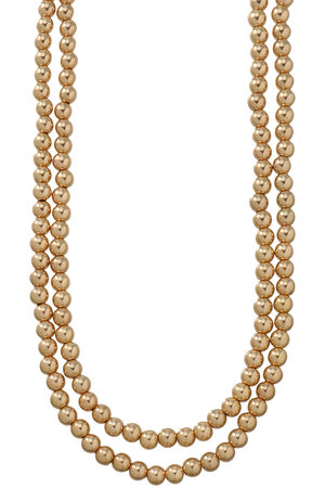 プルミエ アロンディスモン/1er Arrondissementの【Bijou R.I】別注メタリックパールダブルネックレス(150200/150201)