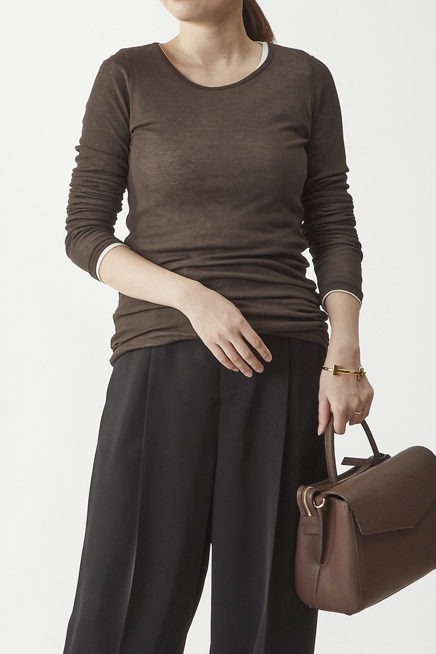 1er Arrondissement 【PROTAGONISTA】レイヤートップス(2枚セット) (ブラウン, F) プルミエ アロンディスモン ELLE SHOP 1er Arrondissement 【PROTAGONISTA】レイヤートップス(2枚セット) (ブラウン, F) プルミエ アロンディスモン ELLE SHOP