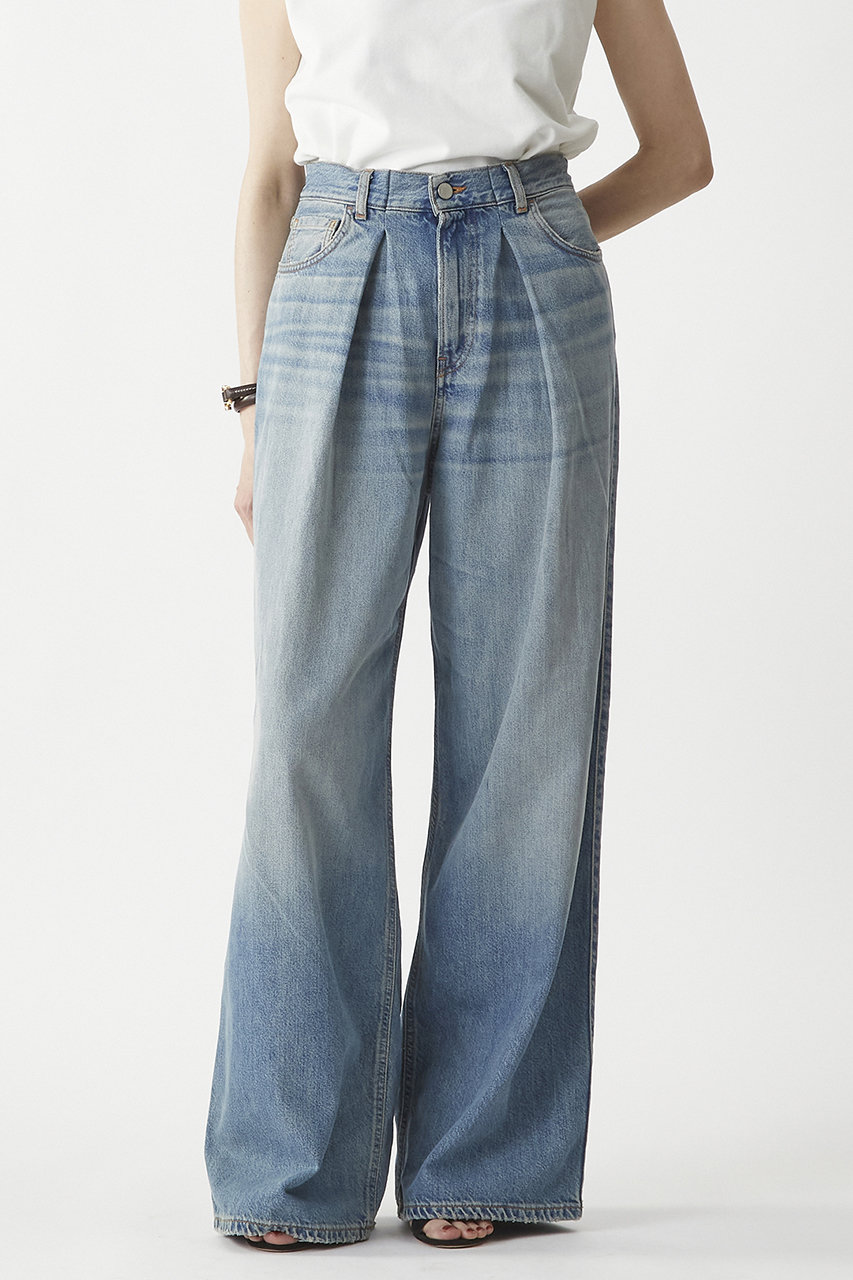 1er Arrondissement 【HAIKURE】"CANDY IONIC BLUE"デニムパンツ (ブルー, 24) プルミエ アロンディスモン ELLE SHOP 1er Arrondissement 【HAIKURE】"CANDY IONIC BLUE"デニムパンツ (ブルー, 24) プルミエ アロンディスモン ELLE SHOP
