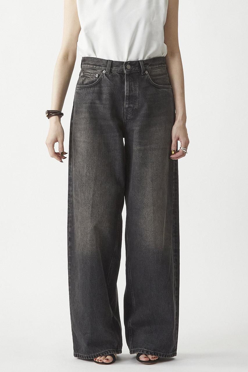 1er Arrondissement 【HAIKURE】"BETHANY EARL WASH"デニムパンツ (ブラック, 26) プルミエ アロンディスモン ELLE SHOP 1er Arrondissement 【HAIKURE】"BETHANY EARL WASH"デニムパンツ (ブラック, 26) プルミエ アロンディスモン ELLE SHOP